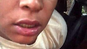 ebony babe deepthroats monster bbc publicly in car ride