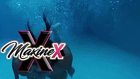 mature milf maxine x smokes in lingerie teases big tits pussy lips to wet orgasm