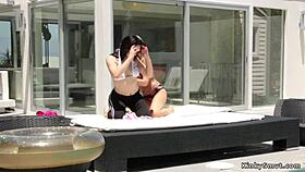 hey sluts, wanna see us gape asses with toys poolside?