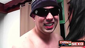 Horny Croatian mulata flaunts massive tits craving rough oral action.