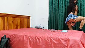 Busty MILF dons STUDENT uniform to relive slutty youth fantasies