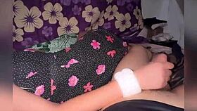 Young Mexican girlfriend waits in bed ready for deep penetration homemade