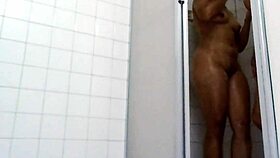 real amateur couple gets soaking wet in bathroom shower for steamy homemade sex