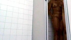 real amateur couple gets soaking wet in bathroom shower for steamy homemade sex
