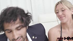 Horny ADDISONVODKA NIPS ZANE WALKER'S TOES while licking balls and riding cock