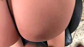 latina shows off cute blonde fuck doll for anal toy play