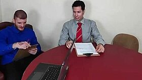 office turns crazy with slutty babe taking big cocks everywhere