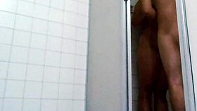 real amateur couple gets soaking wet in bathroom shower for steamy homemade sex