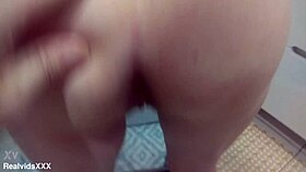 come closer, feel this mature woman's wet pussy in bathroom doggystyle fuck