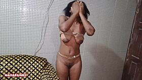 Village african petite slut tries homemade black porn debut