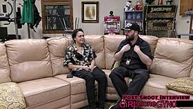 my neighbor's first gyno exam gaping shaved pussy fingering