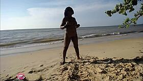 Elvie you're such a slut getting fucked on the beach romantically part 4