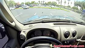 Euro beauty bent over POV fucked on hidden spycam