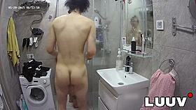 Alice and lucien flaunt real shower intimacy on camera