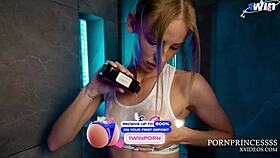 we're pounding hard in the shower till i cum in her mouth!