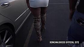 cher adele rides rome majors then spits cum on her big tits after deepthroat