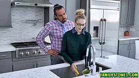 Naughty Blonde Gets Rough Face Fucked and Punished Hard