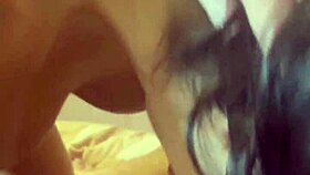 intense petite latina gives sloppy rimjob deepthroat then rides pov