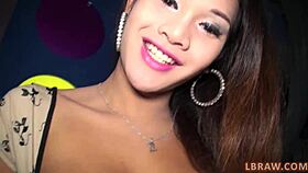 thai ladyboy donut roughly barebacked to deep creampie