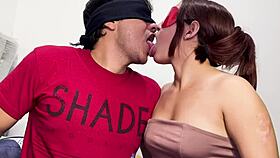 Colombian Babe's Deep French Kissing Turns Passionately Wild