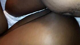 Sexy ebony babe takes big black cock deep