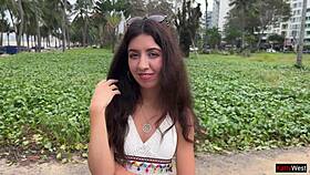 Public Pickup Hottie Fucked Rough on First Date Creampie Bliss