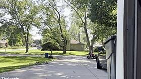 Curvy amateur wife gives public outdoor blowjob and gets face fucked caught