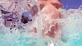 diving deep for underwater anal toyboy pounding