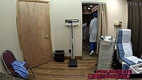 my neighbor's first gyno exam gaping shaved pussy fingering