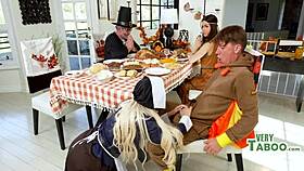 Milf Squirts Wet Juices in Thanksgiving Lust Feast