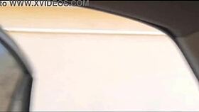 Hey, I'm masturbating bent over in this public car!