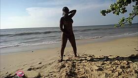 Elvie you're such a slut getting fucked on the beach romantically part 4