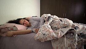 colombian lesbians grope juicy asses passionately in bed