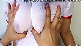 curvy japanese teen virgin sucks classmate cock first time!