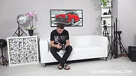 brunette babe gets shagged hard after casting interview