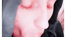 Beautiful Tattooed Stunner Masters Self-Sucking Autofellatio