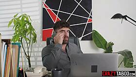 jewelz blu dominates two big cock guys in hot threesome action