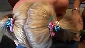 Lesbian Teens Lick Shaved Pussies In Giggly Threesome