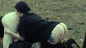 sweet submissive savors ass piss at picnic before savage face fuck