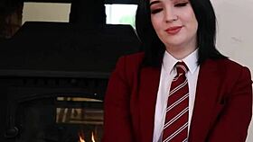 British 18+ Teen's Wild First Spit-Roast Adventure