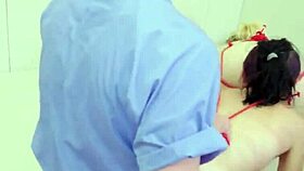 Kinky woman enters special facility for intense uninhibited sessions