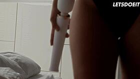 Lana Roy Masturbates Then Rides Big Dick Boyfriend Passionately - Whiteboxxx