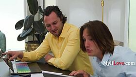 what if bitchy ceo milf gets blackmailed into rough mmf pussy pounding?