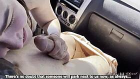 quick roadside cock suck and jerkoff action