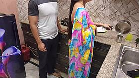 i'm so wet as this indian housewife gets pounded hard in the kitchen first time