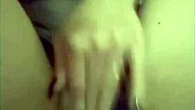 Mexican beauty fingers her hot vagina deeply at home