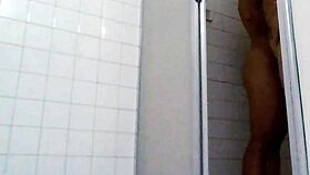 real amateur couple gets soaking wet in bathroom shower for steamy homemade sex