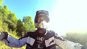 busty tattooed bitch spreads legs wide for hard atv pounding 🍑🔥💦