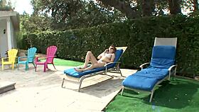 horny 19yo brunette fucked doggystyle creampied in shaved pussy