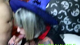 Milf's Ass Pounded Hard on Halloween Night